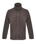NITRO unisex mikroflīsa jaka brūna ar logo, personalizācija ar apdruku vai izšuvumu