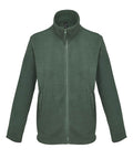 NITRO unisex mikroflīsa jaka zaļa ar logo, personalizācija ar apdruku vai izšuvumu