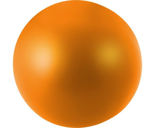 Oranža antistresa bumbiņa ar apdruku uzņēmumiem