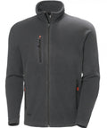 Pelēka flīsa jaka OXFORD Helly Hansen ar logo izšūšanu – priekšpuse