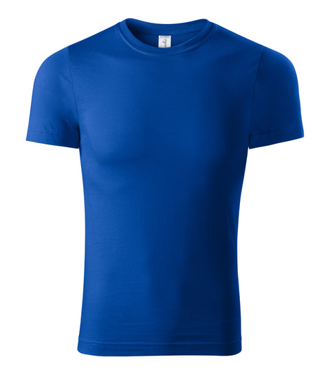 Personalizējams Unisex T-krekls ar reklāmas dizainu zils