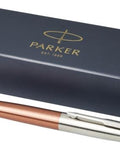 Parker Jotter lodīšu pildspalva ar nerūsējošo tēraudu un zilu tinti