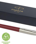 Parker Jotter pārstrādāta lodīšu pildspalva ar zilu tinti un ilgtspējīgu korpusu