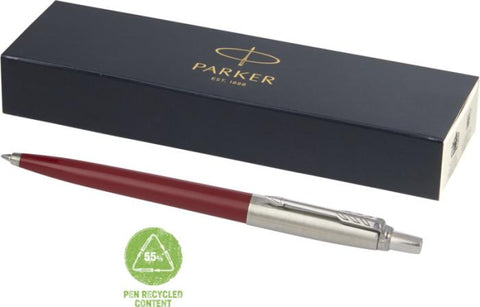 Parker Jotter pārstrādāta lodīšu pildspalva ar zilu tinti un ilgtspējīgu korpusu