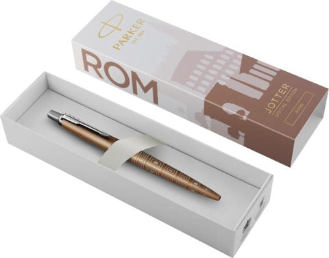 Parker Jotter SE Global Icons metāla pildspalva ar zilu tinti