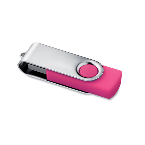 PENDRIVE 16 GB USB zibatmiņa rozā krāsā ar personalizāciju