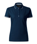 Tumši zils polo Perfection sievietēm – apdruka un darba formas