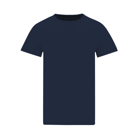 PERKINS tumši zils personalizēts unisex T-krekls ar izšuvumu jebkuram pasākumam