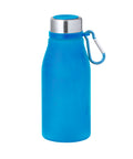 370ml zila pudele ar nerūsējošā tērauda vāciņu personalizējama ar logo