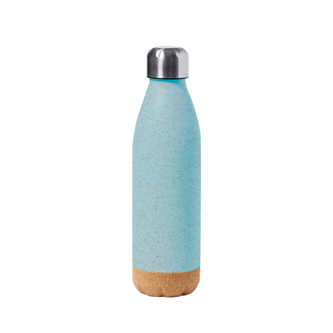 Personalizējama 650ml pudele ar logo druku zila