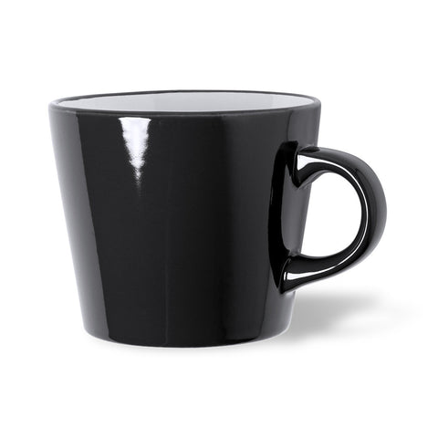 Keramikas krūze 350 ml ar logo apdruku melna