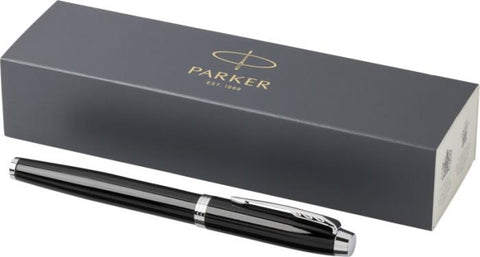 Eleganta Parker IM Roller pildspalva ar personalizētu logo