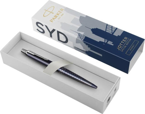 Personalizēta Parker Jotter SE Global Icons pildspalva ar gravējumu un apdruku