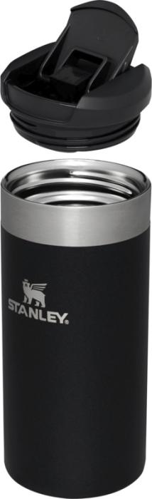 BPA nesaturoša Stanley termokrūze ar logo, melna