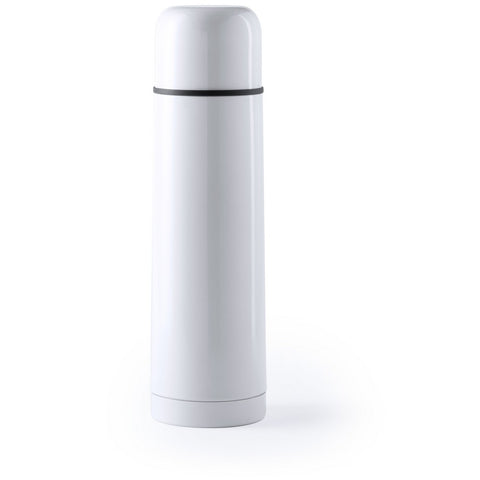 Personalizēts termoss 500 ml ar apdruku un gravējumu baltā krāsā