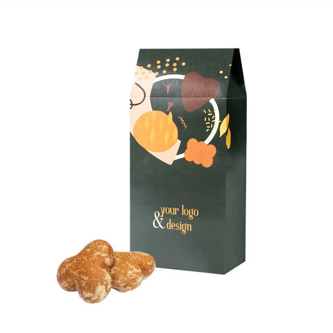 Piparkūkas ar logo Maxi kastē kā premium korporatīvā dāvana