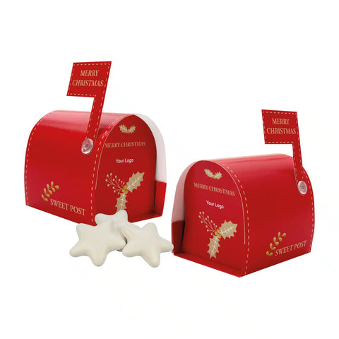 Piparkūkas pastkastītē ar personalizētu iepakojumu un svētku dizainu