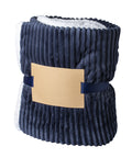 Coral Fleece & Sherpa pleds 440 g/m² ar divkrāsu dizainu un prezentmateriālu