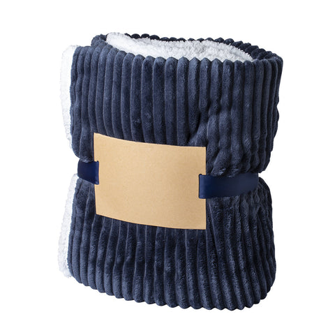 Coral Fleece & Sherpa pleds 440 g/m² ar divkrāsu dizainu un prezentmateriālu