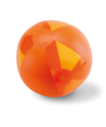 oranža pludmales bumba aquatime caurspīdīgi paneļi