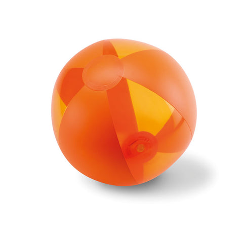 oranža pludmales bumba aquatime caurspīdīgi paneļi