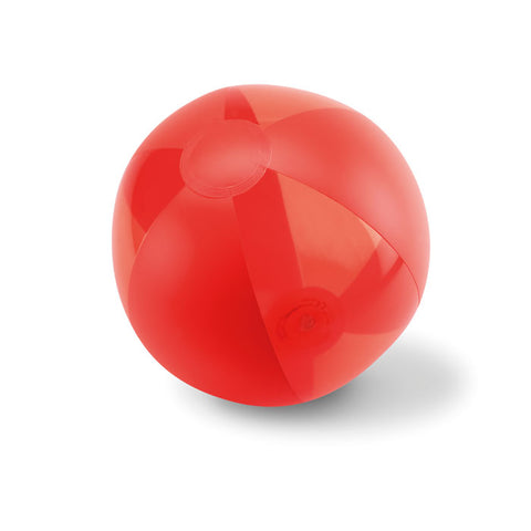 sarkana pludmales bumba aquatime ar logo