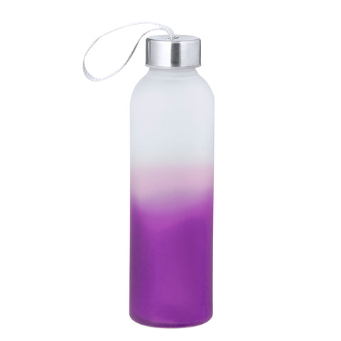Personalizējama stikla pudele ar logo vai gravējumu violeta