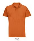Oranžš PULSE unisex polo krekls ar logo izšūšanu