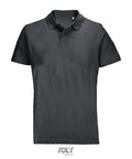 Tumši pelēks PULSE unisex polo krekls ar izšūtu logo