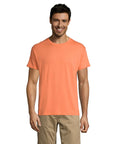 Oranžš REGENT unisex T-krekls ar logo apdruku vai izšūšanu