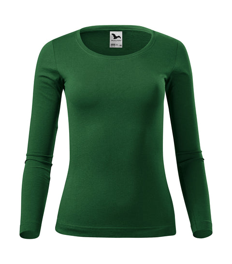 Kokvilnas T-krekls ar izšūtu logo Fit Ls