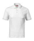 Balts vīriešu polo Resist Heavy – apdruka un mazgāšana 95C