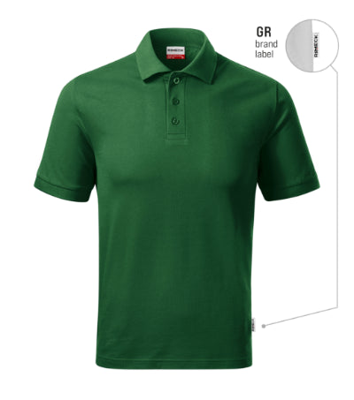 Zaļš vīriešu polo Resist Heavy – apdruka uzņēmumiem