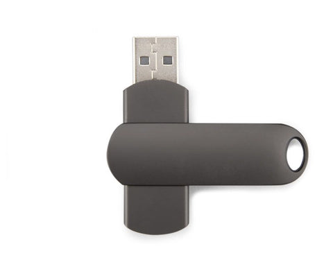RONITO USB 2.0 zibatmiņa sudraba krāsā ar personalizāciju