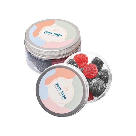 saldumu kastīte ar logo smart box jar trauks ar želejām