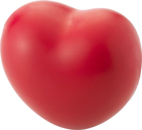 Sarkana HEART antistresa sirds ar logo apdruku un personalizāciju