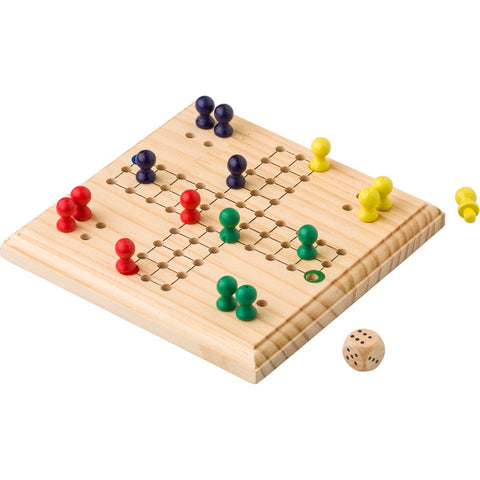 SETRA koka Ludo spēle ar logo