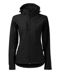 Melna softshell jaka sievietēm Performance, darba jaka ar personalizāciju un logo