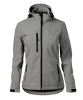 Pelēka softshell jaka sievietēm Performance, funkcionāla jaka ar personalizāciju