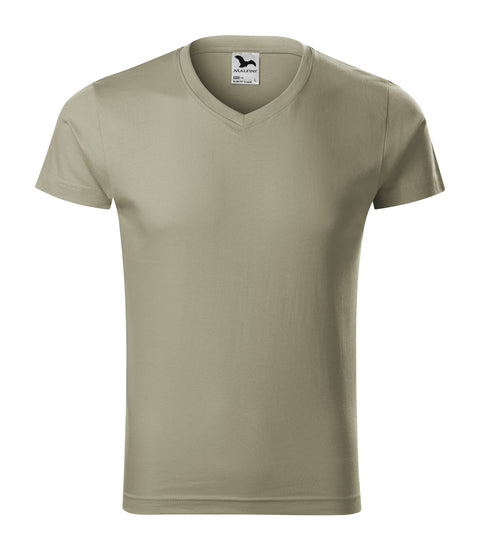 Slim Fit T-krekls ar logo apdruku un izšūšanu
