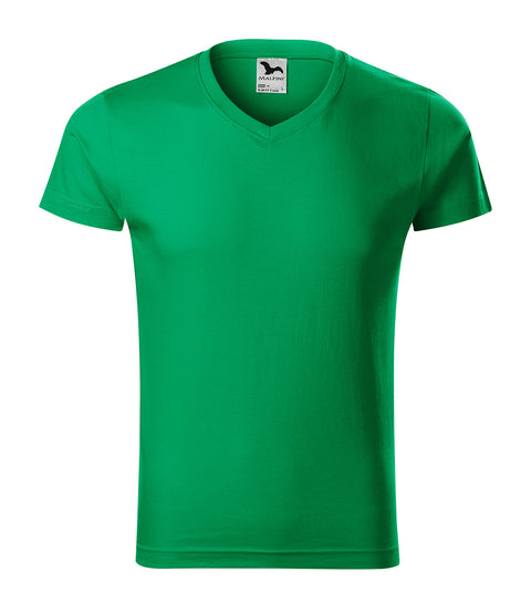 Slim Fit T-krekls ar logo apdruku zaļš