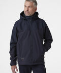 Softshell jaka Oxford pilnā skatā, Helly Hansen Workwear jaka ar logo personalizāciju