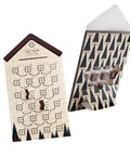 Personalizēts šokolādes adventes kalendārs HOUSE ar 24 piena šokolādēm un pilnkrāsu apdruku