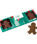 Šokolādes piparkūku vīriņi Ziemassvētku iepakojumā ar personalizētu apdruku
