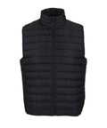vīriešu melnā vieglā veste SOL'S STREAM BW MEN