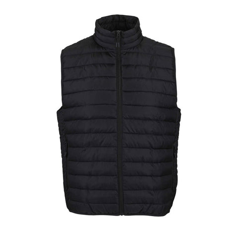 vīriešu melnā vieglā veste SOL'S STREAM BW MEN