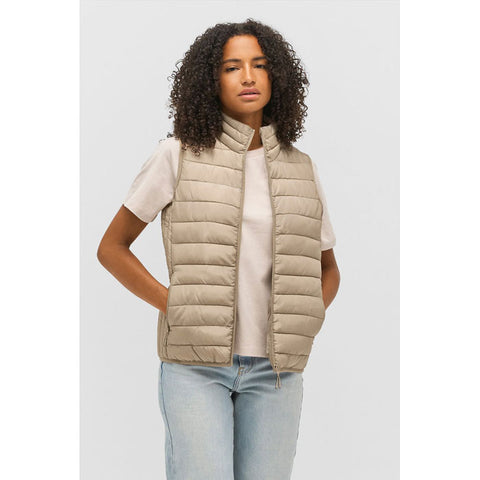 Alt: sieviešu bēša vieglā veste SOL'S STREAM BW WOMEN uz modeļa