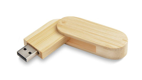 STALK 8 GB bambusa USB Flash Drive ar lāzergravējumu