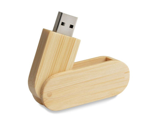 STALK videi draudzīga bambusa USB Flash Drive ar logo gravējumu