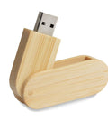 STALKO 16 GB bambusa USB Flash Drive ar lāzergravējumu